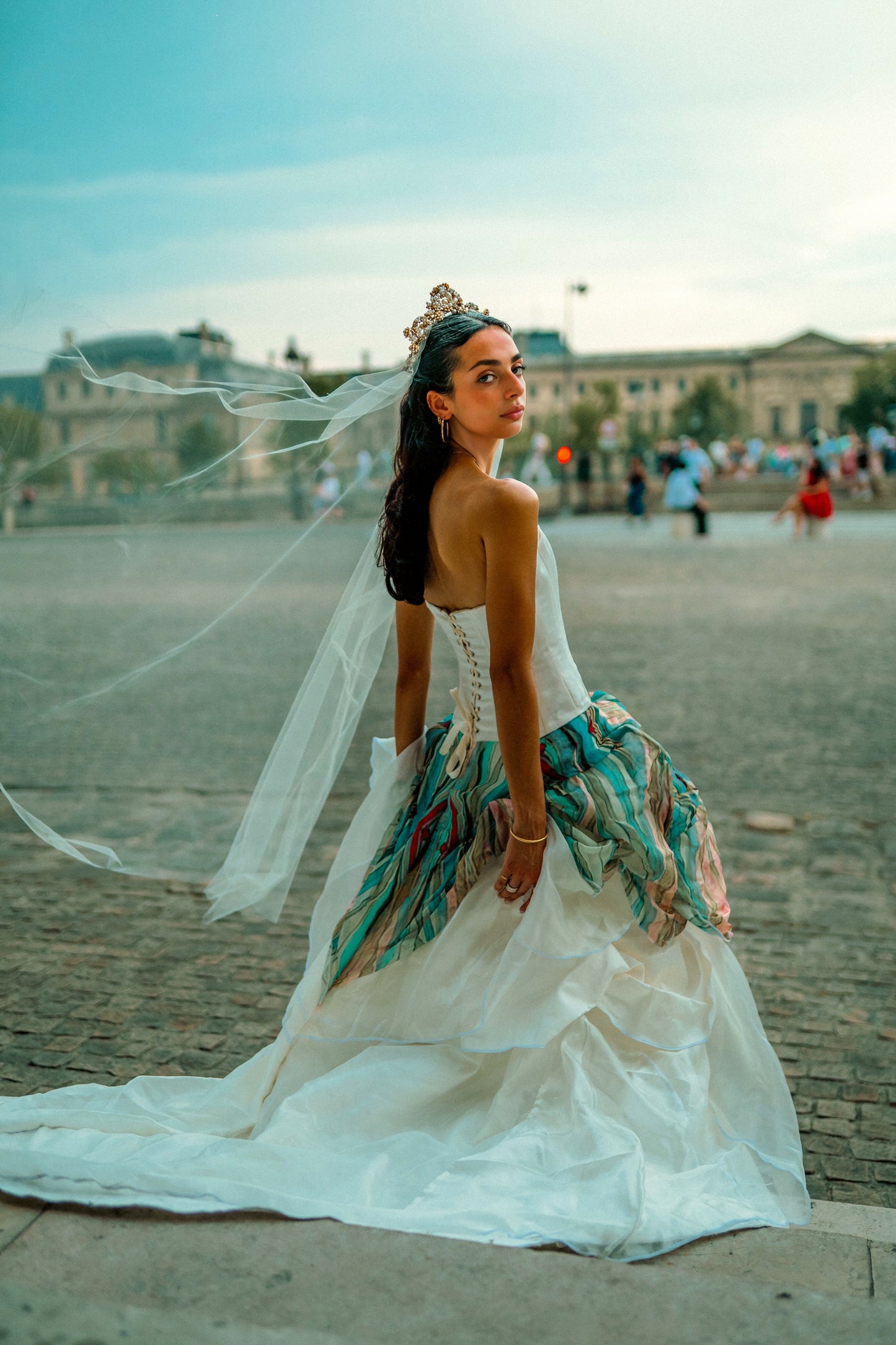 The Water Lily Dress — full-length front view